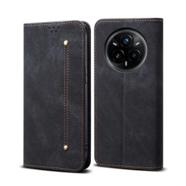 DENIM Wallet Hülle für Realme 14 Pro 5G schwarz