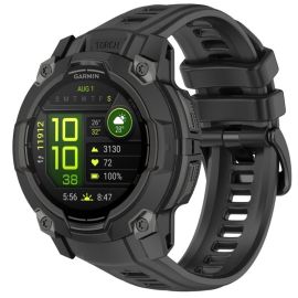 SILICONE Wechselarmband für Garmin Instinct 3 50mm schwarz