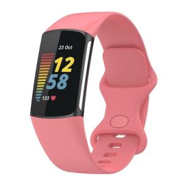 SILICONE Wechselarmband für Fitbit Charge 6 / Charge 5 rosa