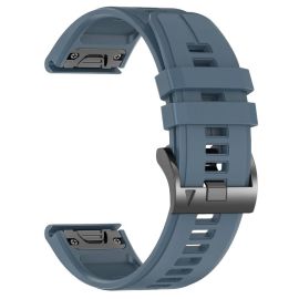 SILICONE Ersatzarmband QuickFit für Garmin - Breite 22mm blau-grau