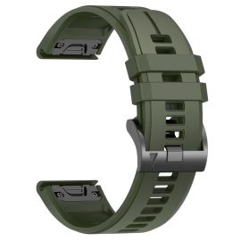 SILICONE Ersatzarmband QuickFit für Garmin - Breite 22mm dunkelgrün