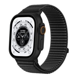 xDfind NYLON Ersatzarmband für Apple Watch 44 / 45 / 46 / 49mm Schwarz