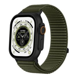xDfind NYLON Wechselarmband für Apple Watch 44 / 45 / 46 / 49mm dunkelgrün