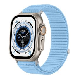 xDfind NYLON Ersatzarmband für Apple Watch 44 / 45 / 46 / 49mm hellblau