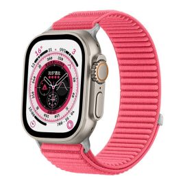 xDfind NYLON Wechselarmband für Apple Watch 44 / 45 / 46 / 49mm RED-PINK