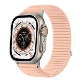 xDfind NYLON Wechselarmband für Apple Watch 38 / 40 / 41 / Apple Watch 10 / 11 42mm hellrosa
