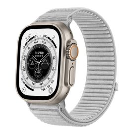 xDfind NYLON Ersatzarmband für Apple Watch 38 / 40 / 41 / Apple Watch 10 / 11 42mm grau