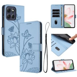 ART LOTUS Wallet Case für Motorola Moto G86 Power 5G hellblau