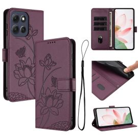 ART LOTUS Wallet Case für Motorola Moto G86 Power 5G dunkelviolett
