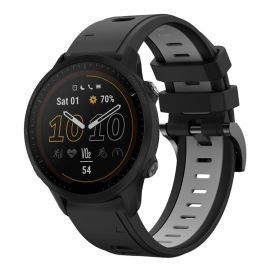 SPORTY Wechsel-Silikonarmband Garmin Forerunner 955 BLACK-GREY