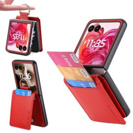 CARD Hülle mit Kartenfächern für Motorola Razr 60 Ultra rot