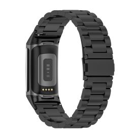 CLASSIC Metallarmband für Fitbit Charge 6 Schwarz