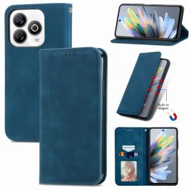 MAGNETIC Klapphülle für ZTE Blade A75 blau