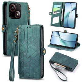GEOM Wallet Case für ZTE Blade A35e grün
