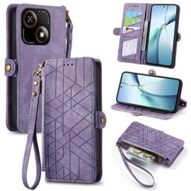 GEOM Wallet Case für ZTE Blade A35e lila