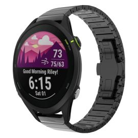 CLASSIC Metallarmband für Garmin Forerunner 255 Music schwarz