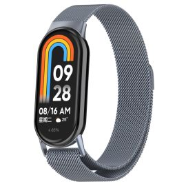 MILANESE Metallarmband für Xiaomi Smart Band 10 / 9 / 8 grau