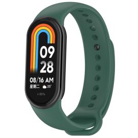 SILICONE Wechselarmband für Xiaomi Smart Band 9 dunkelgrün