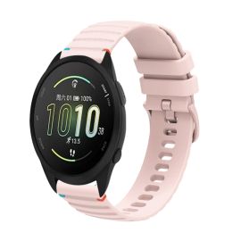 WAVY Silikonarmband für Garmin Forerunner 165 Music hellrosa