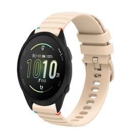 WAVY Silikonarmband für Garmin Forerunner 165 Music beige