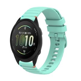 WAVY Silikonarmband für Garmin Forerunner 165 Music hellgrün