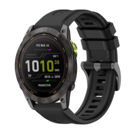 SILICONE Wechselarmband für Garmin Enduro 3 schwarz