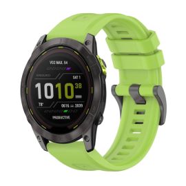 SILICONE Wechselarmband für Garmin Enduro 3 hellgrün