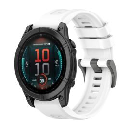 SILICONE Wechselarmband für Garmin Fenix E 47mm weiß
