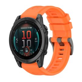 SILICONE Wechselarmband für Garmin Fenix E 47mm orange