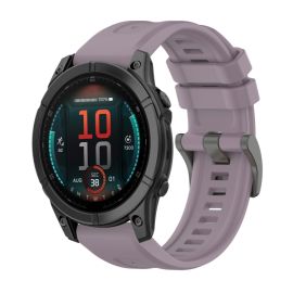 SILICONE Austauschbares Armband für Garmin Fenix E 47mm lila