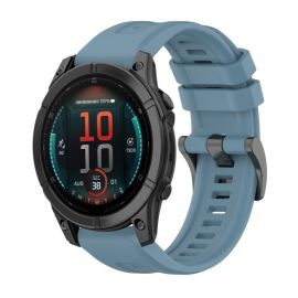 SILICONE Wechselarmband für Garmin Fenix E 47mm blau