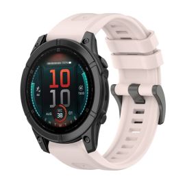 SILICONE Wechselarmband für Garmin Fenix E 47mm hellrosa