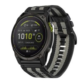 CANVAS Wechselband für Garmin Enduro 3 grau-schwarz