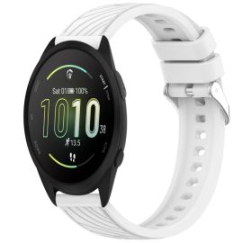 PRINTY Silikonarmband für Garmin Forerunner 165 weiß