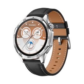 LEATHER Lederarmband für Huawei Watch GT 5 46mm / GT 6 46mm schwarz