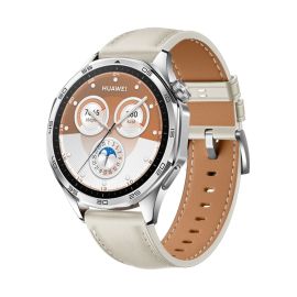 LEATHER Lederarmband für Huawei Watch GT 5 46mm / GT 6 46mm CREAMY WHITE