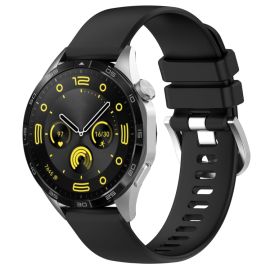 SILICONE Austauschbares Armband für Huawei Watch GT 5 Pro 46mm / GT 6 Pro 46mm schwarz