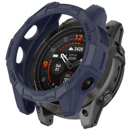 TPU HALF COVER Cover für Garmin Fenix E 47mm dunkelblau