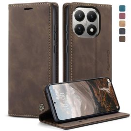 CASEME Wallet Hülle für Xiaomi 15T dunkelbraun