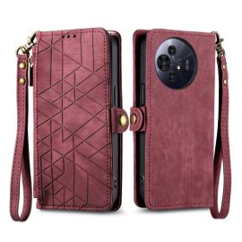 GEOM Wallet Case für TCL 50 Pro NxtPaper rot