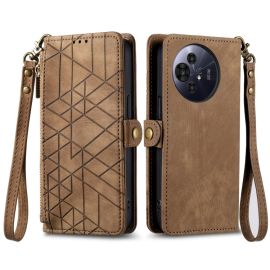 GEOM Wallet Case für TCL 50 Pro NxtPaper braun