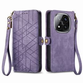 GEOM Wallet Case für Xiaomi Redmi Note 14 Pro 5G / Poco X7 lila