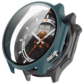 PC FULL COVER Kunststoffabdeckung mit Glas für OnePlus Watch 3 grün