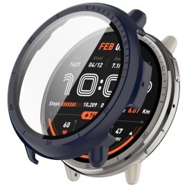 PC FULL COVER Kunststoffabdeckung mit Glas für Amazfit Active 2 blau