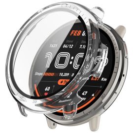 PC FULL COVER Kunststoffabdeckung mit Glas für Amazfit Active 2 transparent