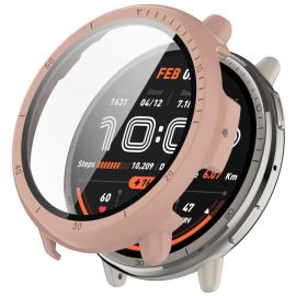 PC FULL COVER Kunststoffabdeckung mit Glas für Amazfit Active 2 rosa