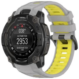 SPORTS Wechselarmband aus Silikon Garmin Instinct 3 50mm GRAU YELLOW