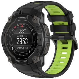 SPORTS Austauschbares Silikonarmband Garmin Instinct 3 50mm BLACK GREEN