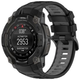 SPORTS Austauschbares Silikonarmband Garmin Instinct 3 50mm BLACK GRAU