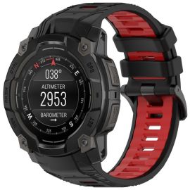 SPORTS Austauschbares Silikonarmband Garmin Instinct 3 50mm BLACK RED